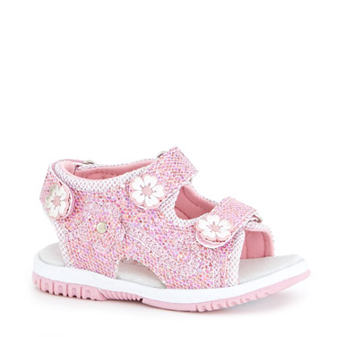 Velcro Glitter Sandals